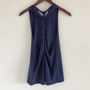 soulcycle Tops - SoulCycle Braided Back Navy Blue Tank Top Large soulcycle Tops - SoulCycle Braided Back Navy Blue Tank Top Large